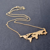 **FREE** Gold Globe World Map Explorer Necklace